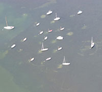 West Falmouth Buzzards Bay flight 201 prop and rudder scars